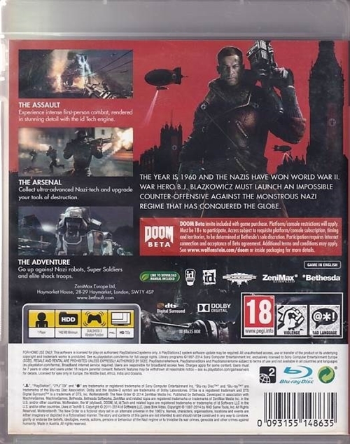 Wolfenstein the New World Order - PS3 (B Grade) (Genbrug)